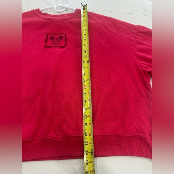 Walt Disney World Red Oversized Crewneck Sweatshirt Castle 1971 Embroidered 1X - Picture 12 of 12